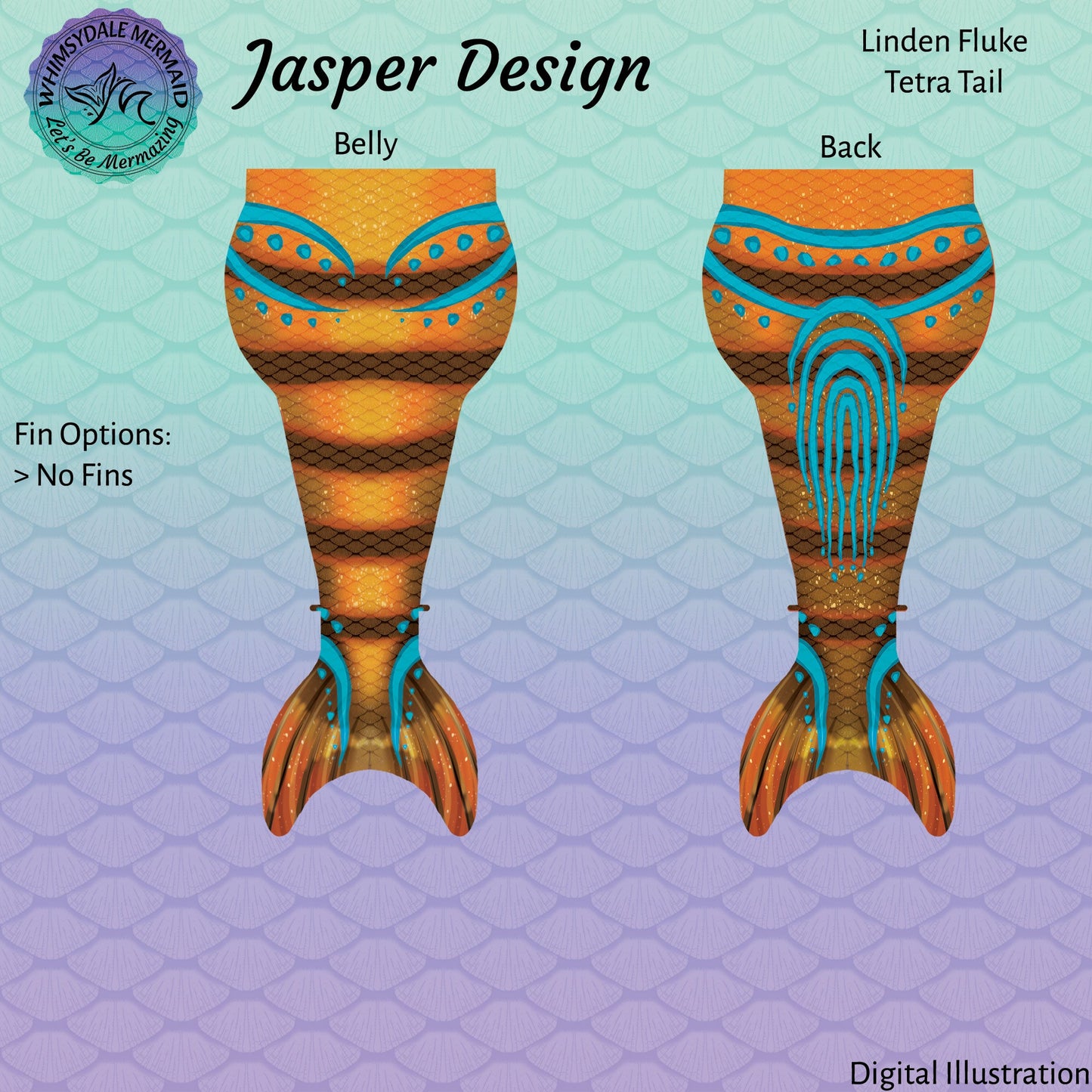 Jasper Design Tetra Mermaid Tail