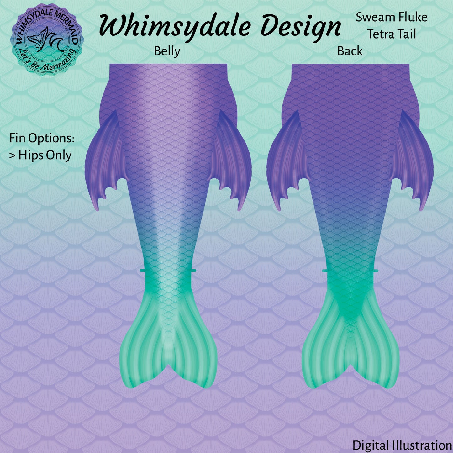 Whimsydale Design Mermaid Tail - Sweam Tetra